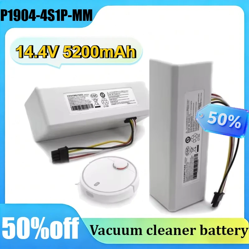 P1904-4S1P-MM 14.4V 5200mAh for Xiaomi Mijia 1C STYTJ01ZHM Robot Vacuum Cleaner