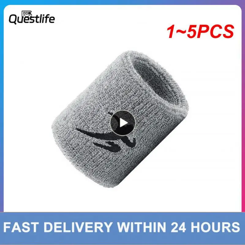 

1~5PCS Colorful Unisex Sport Sweatband Wristband Cotton Wrist Protector Running Badminton Basketball Brace Terry Cloth Sweat