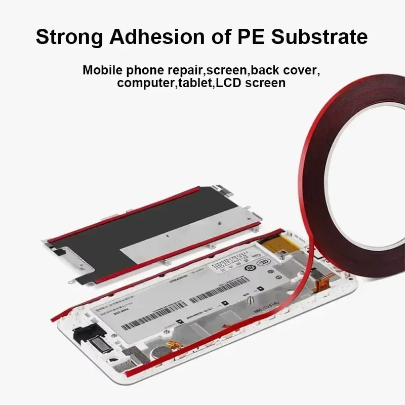 Mobile phone LCD curved screen frame back cover ultra-thin sealant strong foam double-sided tape 1/2/5pcs for Samsung Xiaomi