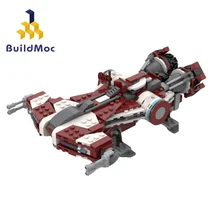 

Space Wars Series MOC-44378 Defender-Class Cruiser Building Block Kit Republic Spaceship Brick Model DIY Kid Brain Toy Gift