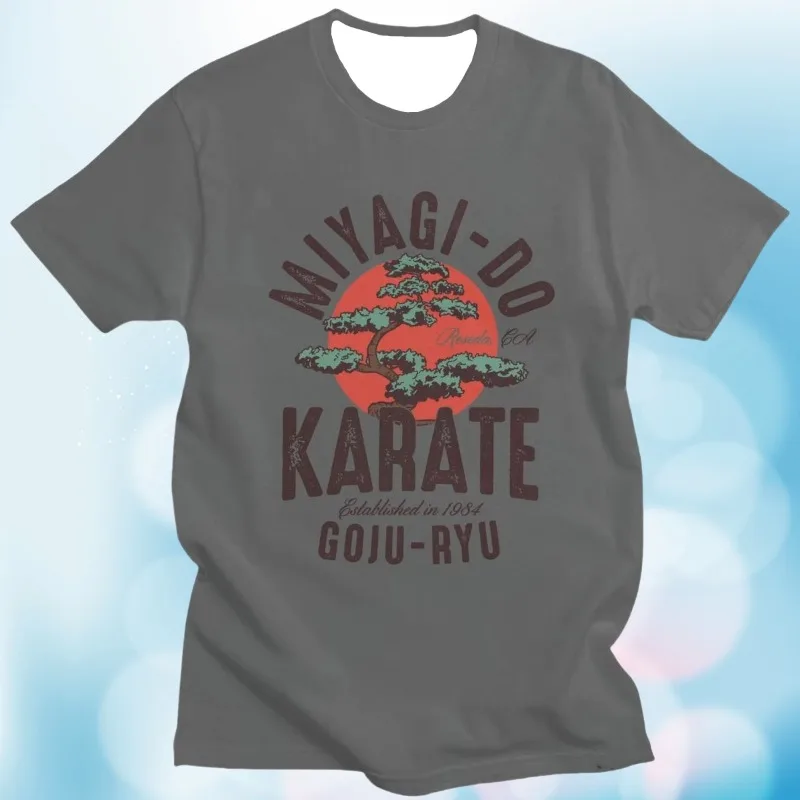 Vintage Miyagi Do Inspired Karate Kid T Shirt Men Cobra Kai Tshirt Japanese Kung Fu Tee Tops Short Sleeve T-shirt 65731