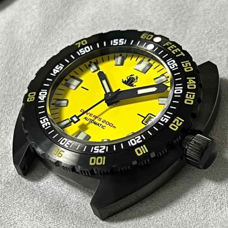 

Tactical Frog PVD SUB 300T Diver Men Watches NH35 Automatic Mechanical Winding Sapphire Crystal 200m Waterproof Men Wristwatches