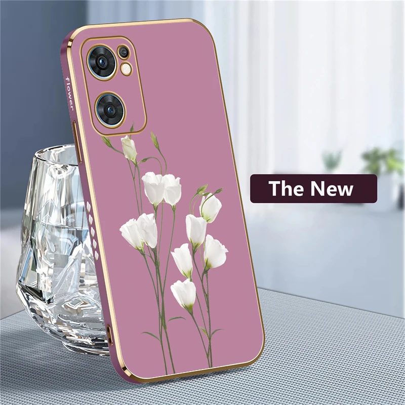 Floral Design Soft Phone Case - Elegant Flower Pattern Cover