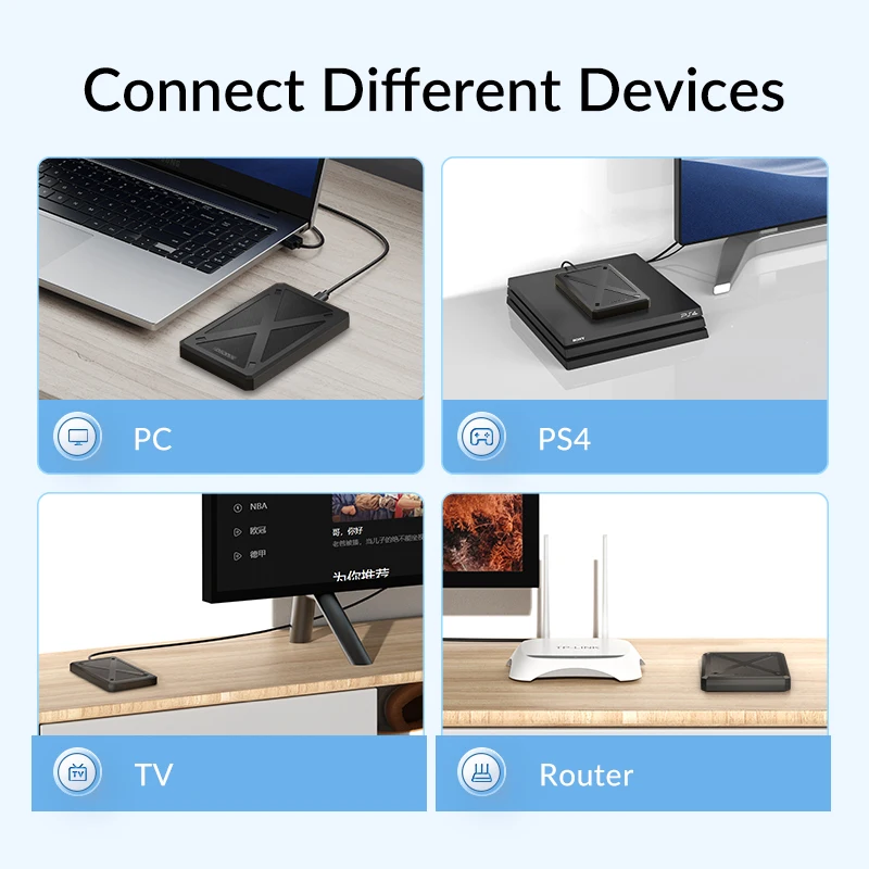 IDsonix SSD HDD PC Ʈ  HDD ̽ ϵ ̺ Ŭ, 2.5 ġ USB3.0 HDD ̽ SATA USB3.1, 6Gbps ӵ