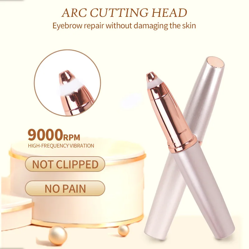 rechargeable eyebrow pencil for ladies automatic shaving eyebrow pencil eyebrow trimmer hair remover eyebrow shaver