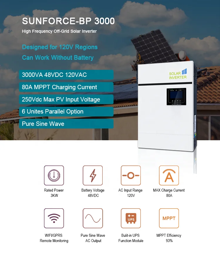 500V PV 입력 오프 그리드 인터랙티브 태양 광 인버터 하이브리드 5000W 리튬 배터리 bms에 적합