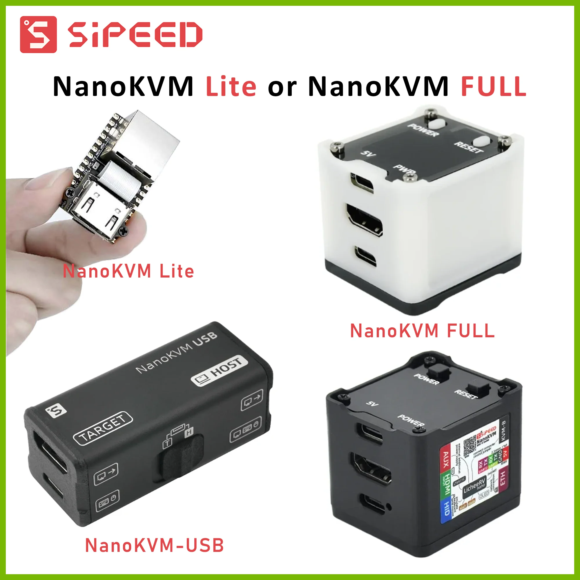 Sipeed NanoKVM Full 2台セット Sipeed NanoKVM Full 2台セット Sipeed NanoKVM フルミニリモコン操作