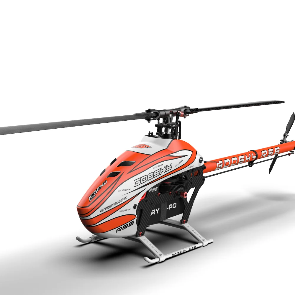 GOOSKY RS6 콤보 전문 RC 헬리콥터, 600급 3D 곡예 비행, 탄소 섬유 및 금속 구조, 성인용 RC 항공기 RT