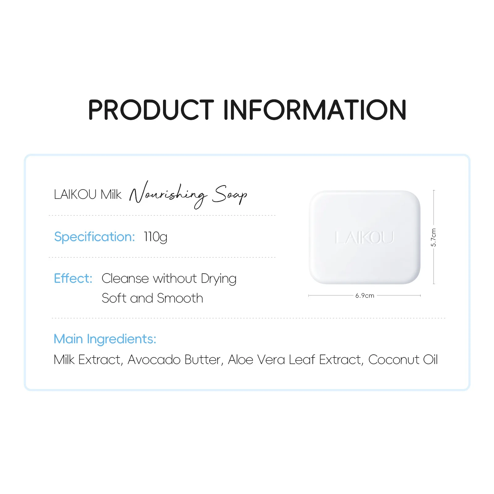 Milk Soap 110g Original Handmade Nourish Moisturizing For Face