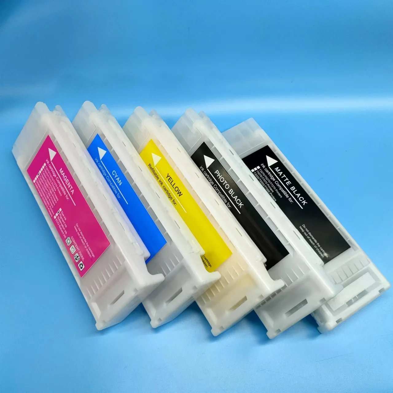 Cartucho de Tinta 700ml Compatível para Epson T3000 T3200 T5000 T5200 T7000 T7200 com Tinta Pigmento T6941 T6942 T6943 T6944 T6945 - Imagem 3
