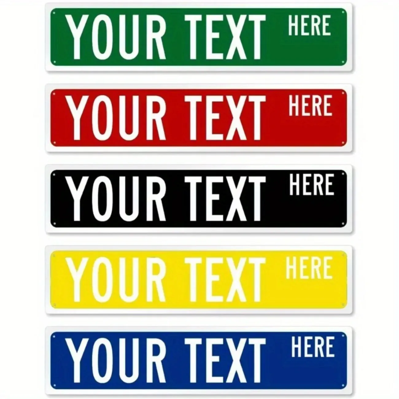 Customizable Indoor Outdoor Metal Sign | Personalized Home Office Plaque | Rustic Wall Decor with Custom Text 1