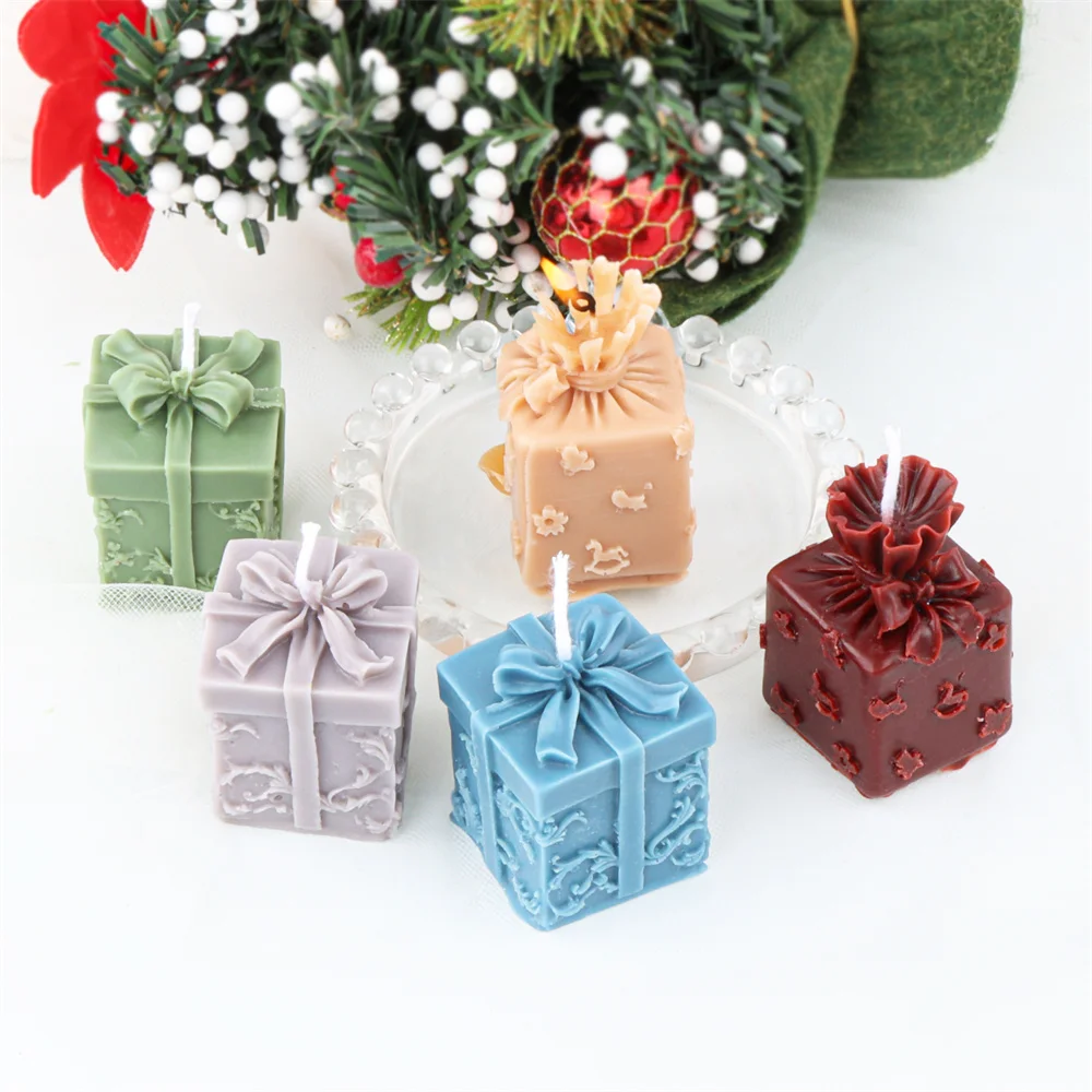 

Christmas Gift Box Silicone Mould DIY Candle Resin Decorative Craft Jewelry Making Candle Mold Handmade Soap Home Decor