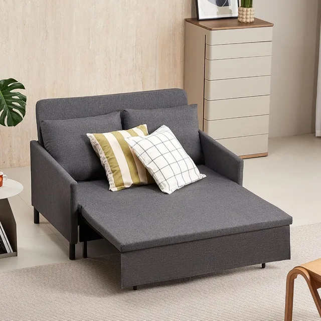 Sofa Bed, Convertible Sleeper Loveseat Sofa Couch with Pullout Bed and Storage for Living Room, Bedroom, Balcony, Sofa Bed 3