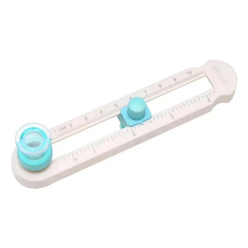 360 ° Taglierina circolare Mini pressa Taglierina manuale per carta rotante in plastica Taglierina manuale per carta da taglio da tavolo per studenti - immagine 6