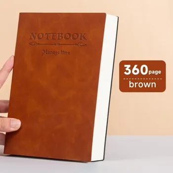 Quaderno universale da 360 pagine A5, superficie in morbida pelle, diario, blocco note, minimalista, impermeabile, per appunti aziendali, per il ritorno a scuola