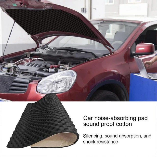 Auto Studio Sound Akustische Absorption Auto Hitzebeständigen Welle Schaum  Deadener Auto Schallschutz Baumwolle Isolierung Matte - AliExpress