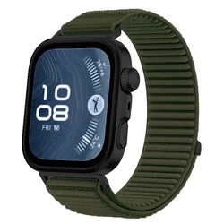 Breathable Nylon Loop Bracelet Strap - Huawei Fit 4 pro (Spruce green)