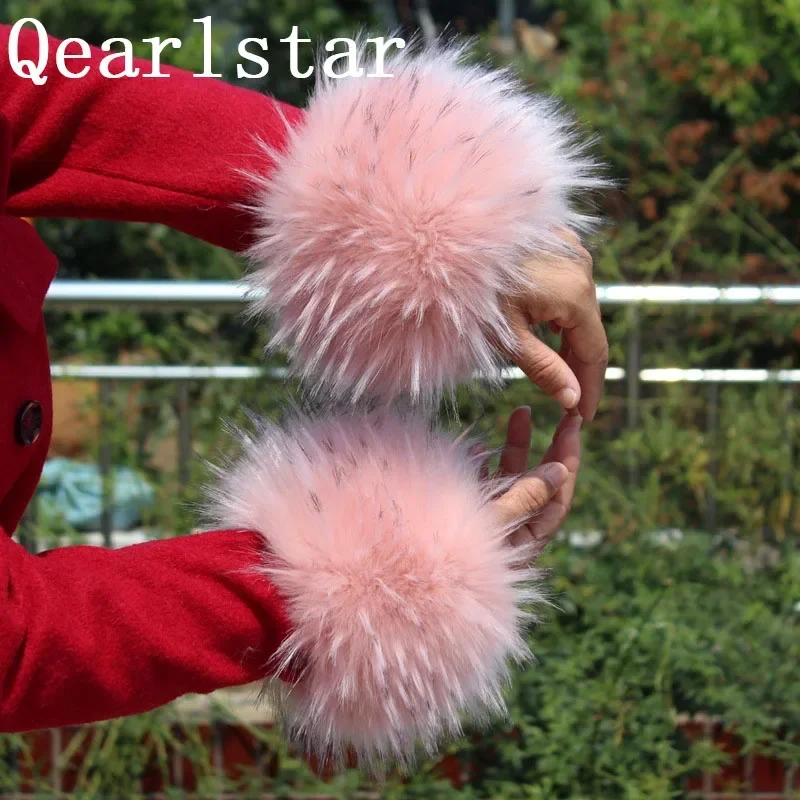 Real Fox Fur Cuffs Winter Women Warm Fashion Hand Wear Wristband Arm Warmer  Fur Sleeve Dropshipping - Bangles - AliExpress