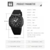 SKMEI 2091 5 Alarms Date Clock reloj hombre with Japan Digital Movement Sport Watches Waterproof Men Countdown Chrono Wriswatch 6