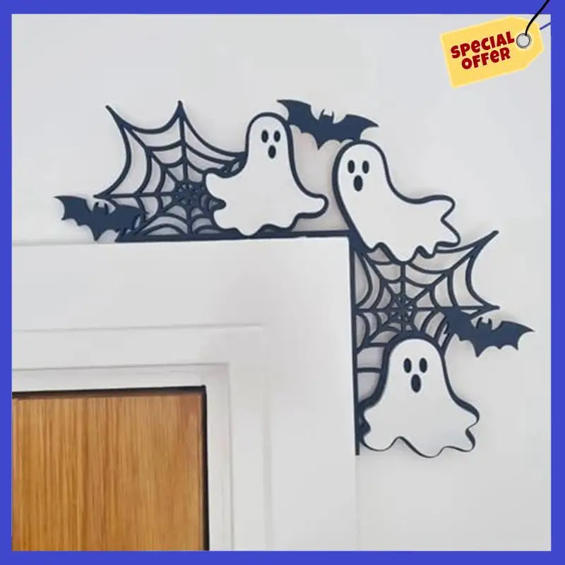 Halloween Door Frame Decoration, Halloween Door Corner Sign, Frame Decoration Statuea01p