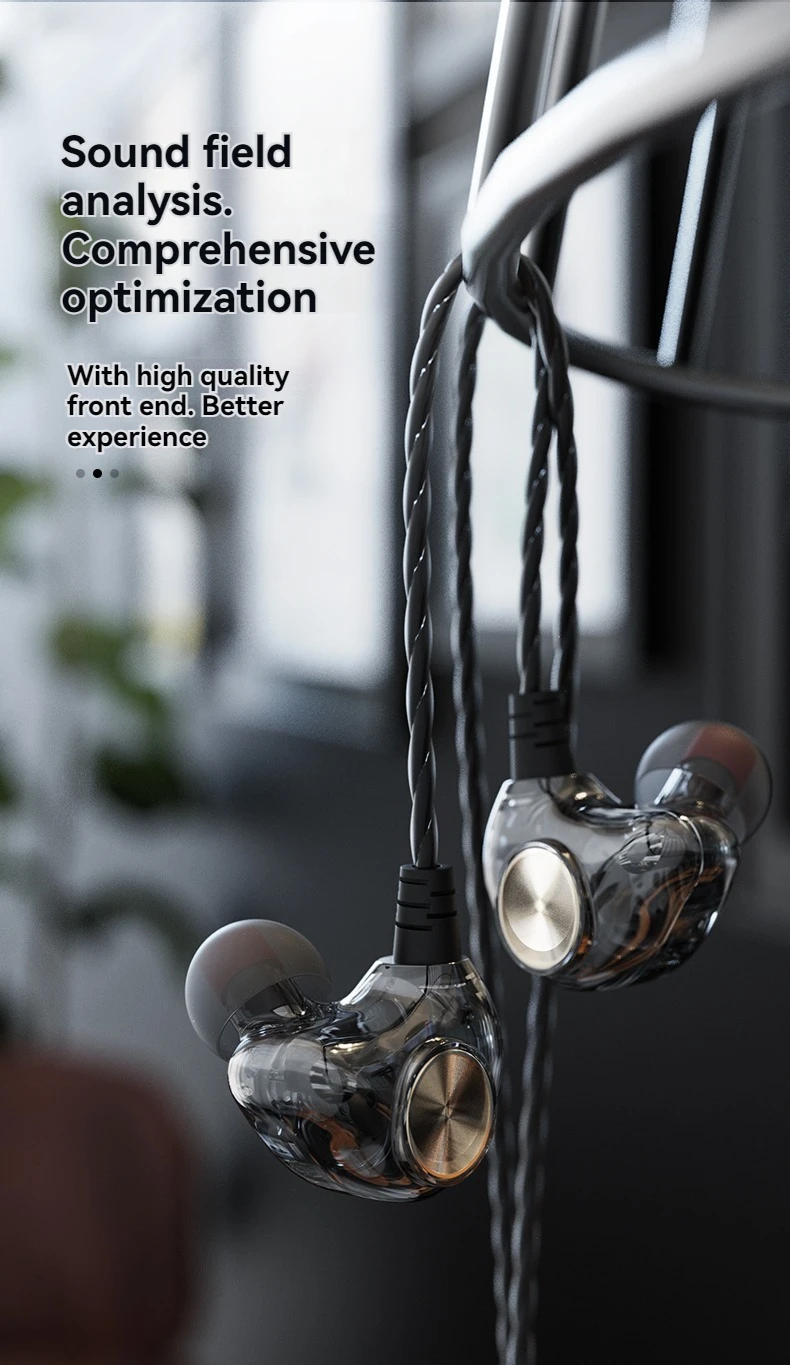 K1 Wired Monitoring System - HiFi Audio Earphones with Enhanced Bass Response for Stage/Mobile/PC S521afaebd7864ad9b8bf04f8a262e439S