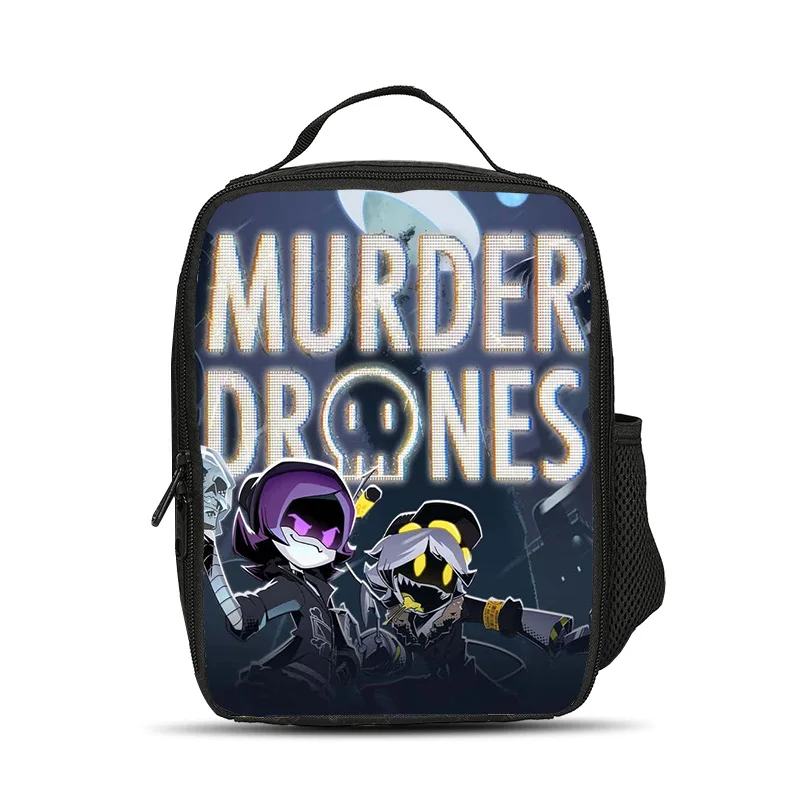 Murder Drones 아이스백 점심 가방 다용도 대용량 강력한 성능 소년 소녀 학교 생일을 위한 최고의 선물