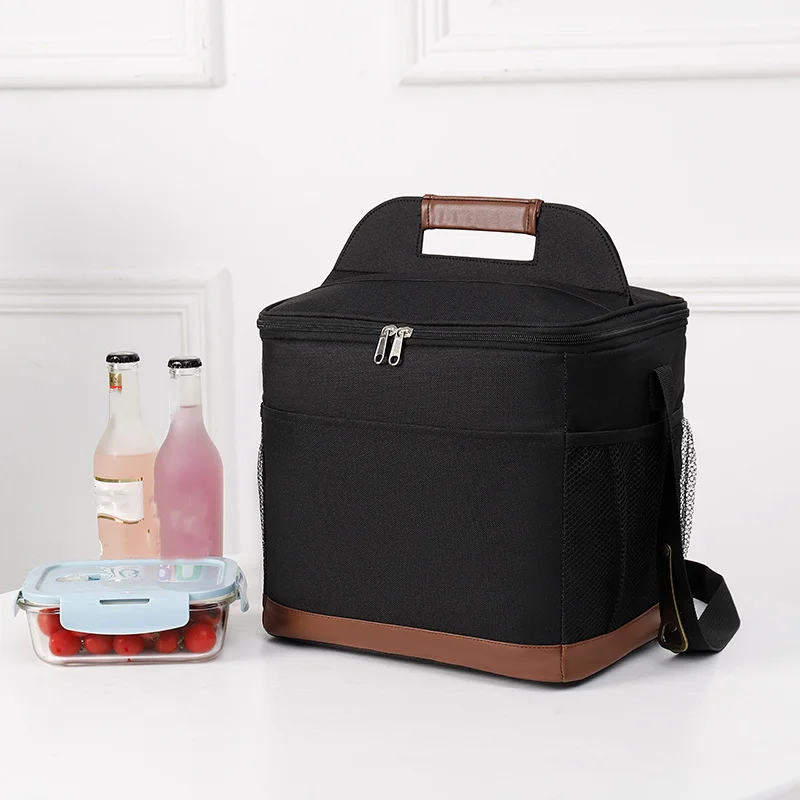 

Insulation Lunch Shoulder Bags Thickened Outdoor Oxford Bento Bag Warm Cold Large Capacity Portable Lunch Picnic Handbag Ice Bag