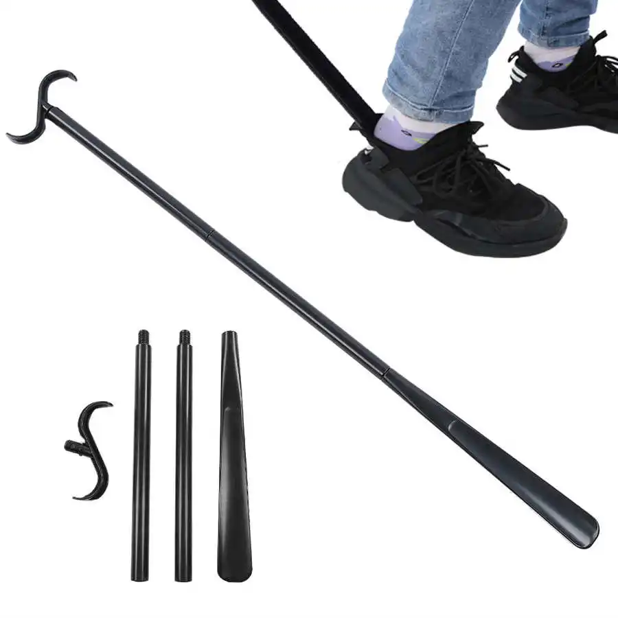 Detachable Long Dressing Stick Portable Shoes Socks Dressing Aids with Shoe Horn Elderly Patients Pregnant Home Assist shoe horn sock aid kit