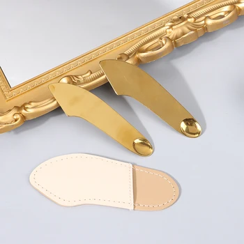 Stainless Steel Foundation Spatula Mask And Eye Cream Spoons Multi-Functional Facial Scraping Gold Color Beauty Skin Care Tools - Thumbnail 2