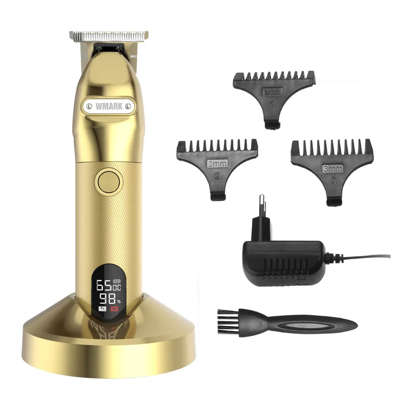 WMARK NG-203 digital hair clipper with base engraving Hair clipper