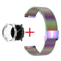 Dual - Purpose Stainless Steel Strap with Clear Protective Cover - Amazfit GTR 3 PRO (KK COLOUR S)