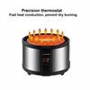 450W Travel Pot Mini Portable 304 Stainless Steel Electric Hot Pot Electric Boiling Pot Small Hot Pot Steamer Stew Pot 110-240V 4