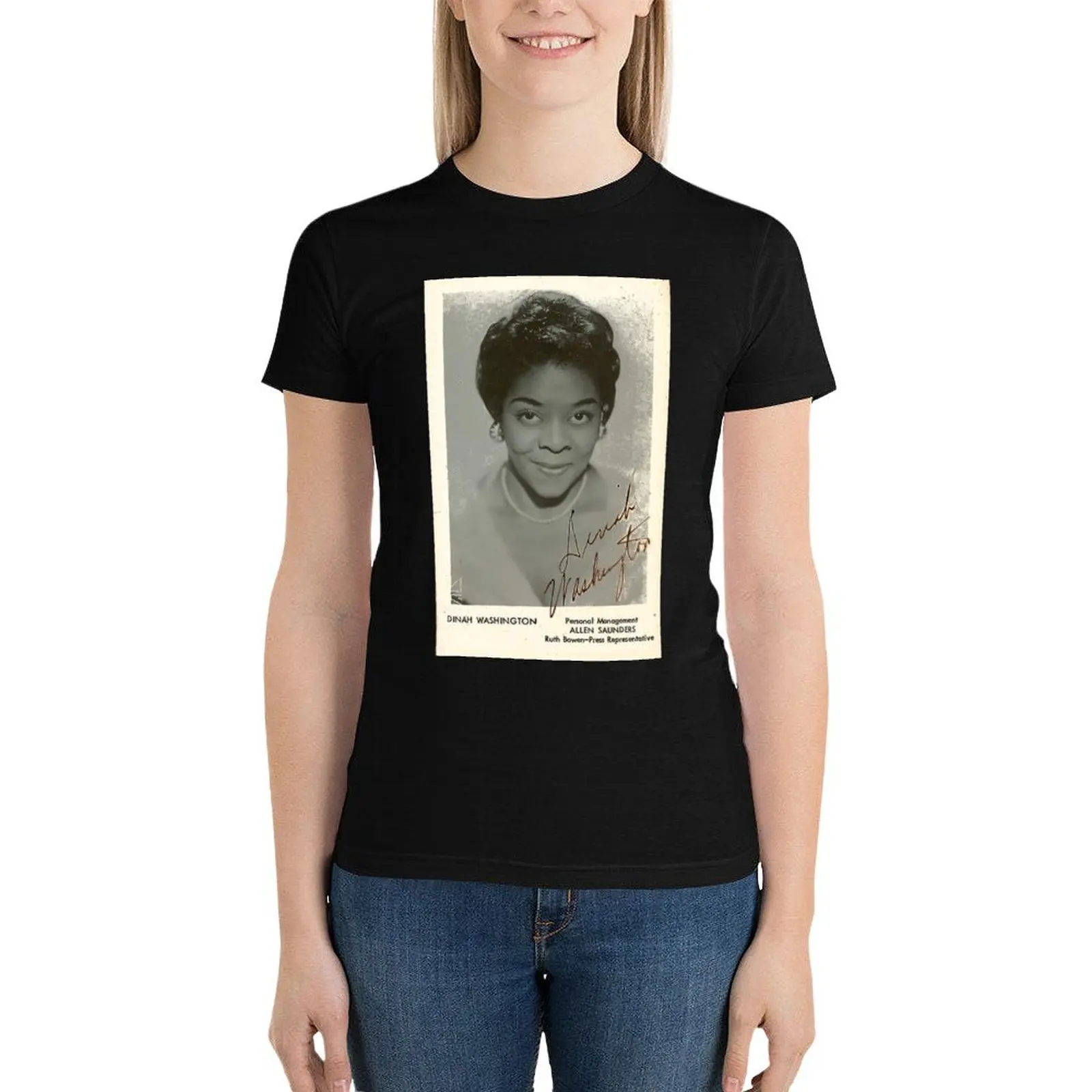 Dinah Washington T-Shirt vintage clothes Blouse tops plus size tops tshirts woman