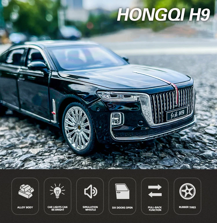 Hongqi H9 Lüks 1:24 Ölçekli 