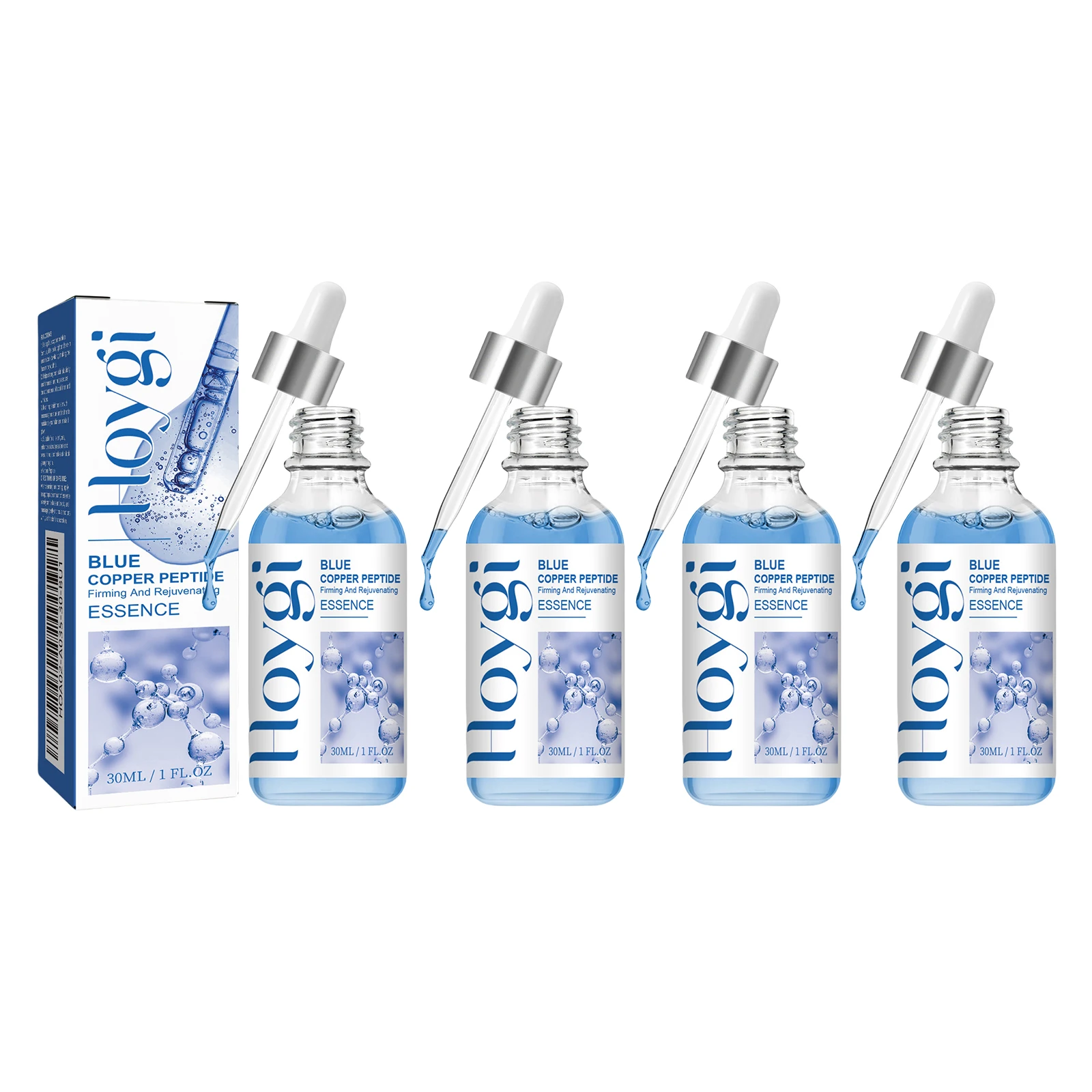 مصل شد الببتيد النحاسي الأزرق من Hoygi لجميع أنواع البشرة، إصلاح تعزيز الكولاجين، ترطيب سريع الامتصاص وغير مهيج