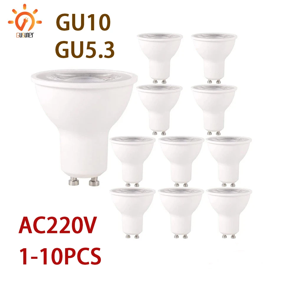 1/2/6/10pcs LED Spot Light GU10 MR16 LED Bulb 12W 9W 6W 3WLED Lamp 220V Spotlight Lampada GU5.3 Corn Light Bulb Gu 10 Ampoule