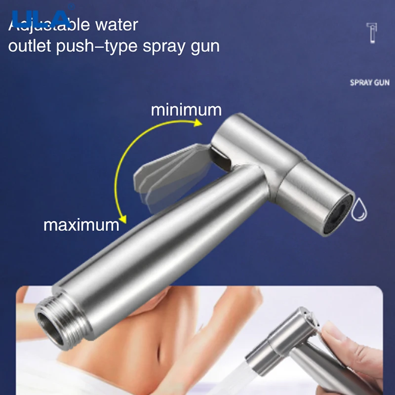 Bidet Faucet Nozzle Handheld Bidet Sprayer Toilet Faucet Spray Gun Single Cold Water Shower Head Accessories Self Cleaning 6