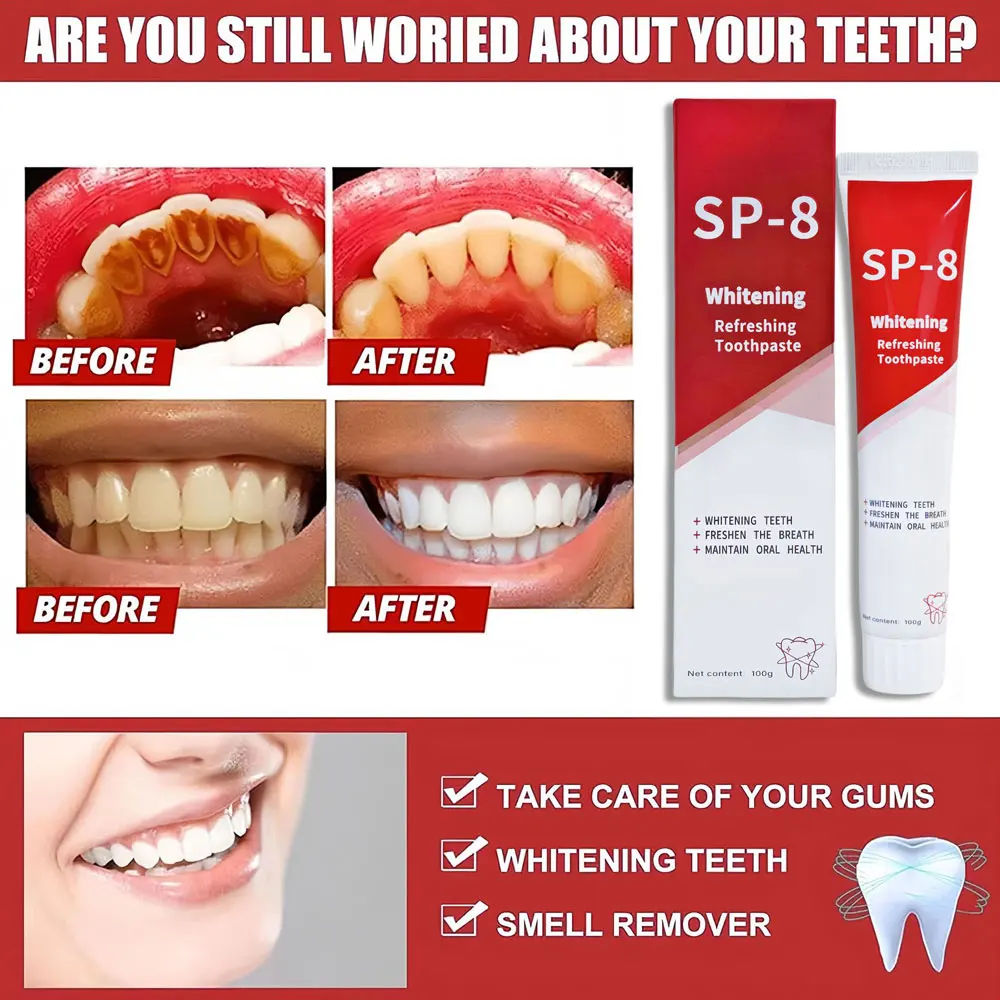 Probiotic Whitening Toothpaste Remove Bad Breath Dental Plate Stain