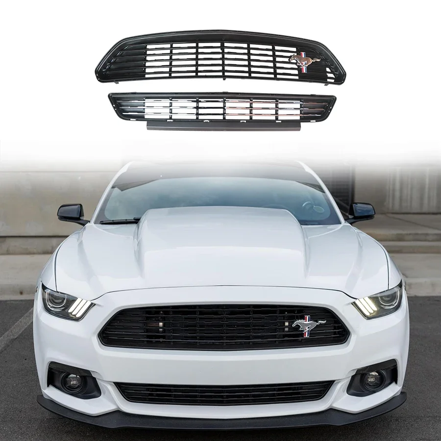 

California Special Style Bumper Grille For Ford Mustang 2015-2017Radiator ABS Material Car External Accessories Replace Body Kit