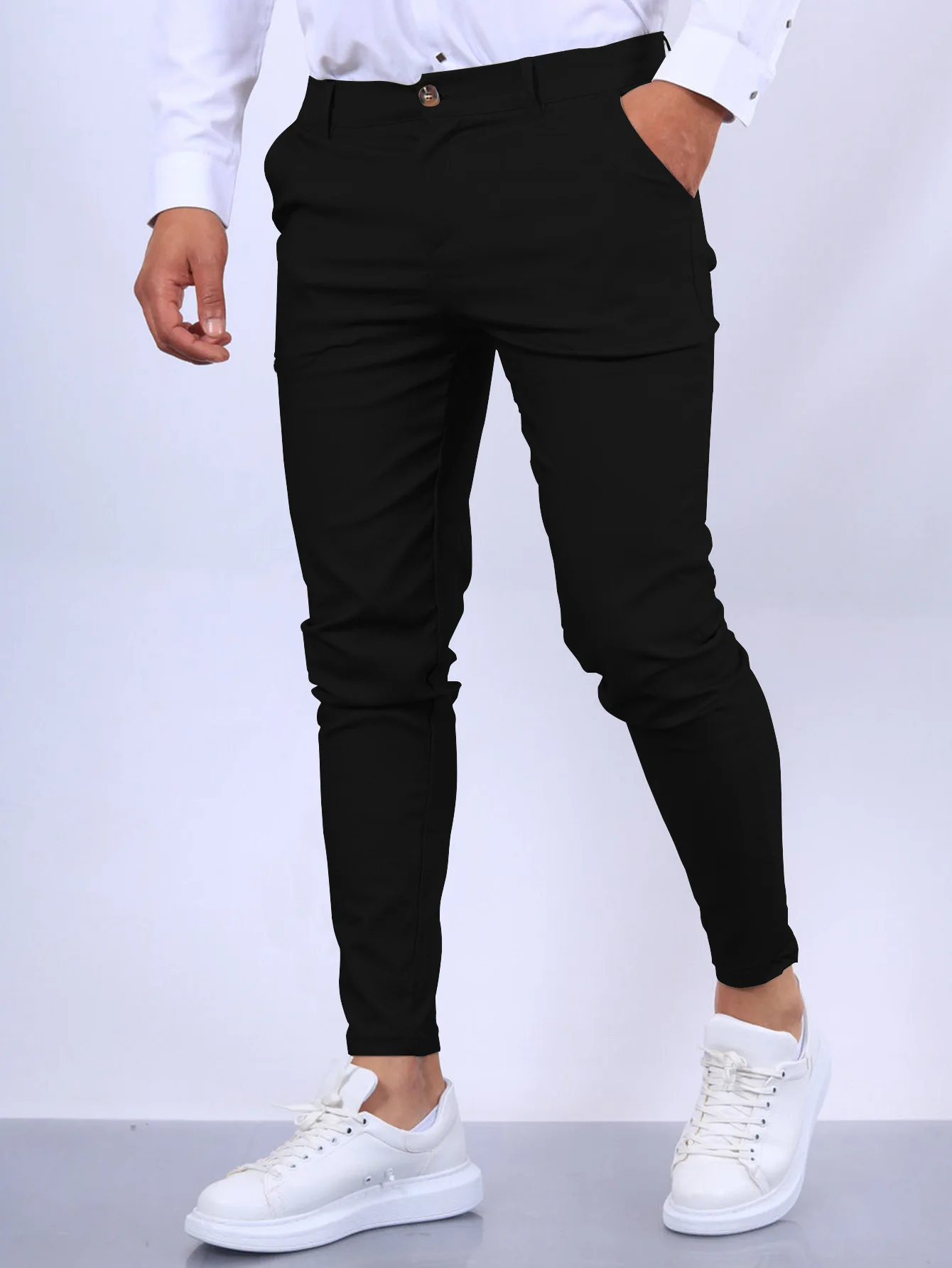 Men's Pants Europe and the United States England Wind Calf Pants Four Seasons Casual Formal Pant fashionable wide leg pants,wide leg pants,fashion pants