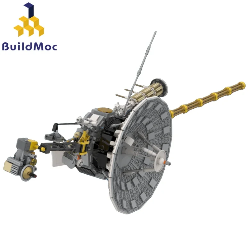 

Solar System Space Probe Voyagered 1-2 Aerocraft BuildMoc Building Blocks Set American Satellite Spacecraft Toys Children Gifts