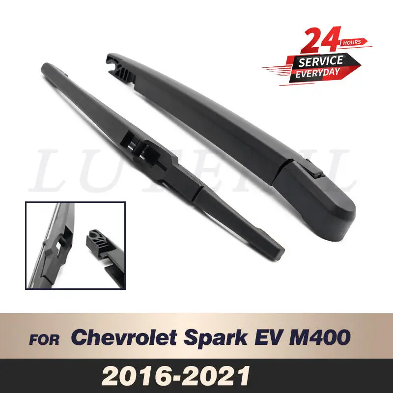 Wiper 10" Rear Wiper Blade & Arm Set Kit For Chevrolet Spark Ev M400