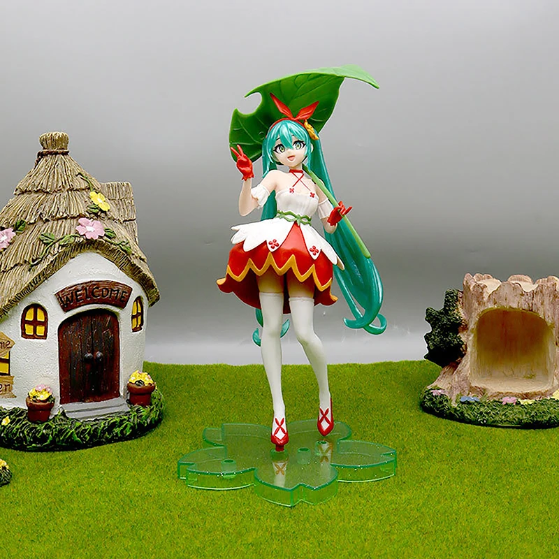 

Фигурка героя мультфильма Мику Хацунэ, 22 см, Kawaii, Thumbelina Vocaloid, страна чудес, ПВХ, экшн-фигурка, Коллекционная модель, кукла, украшения, игрушки, подарок