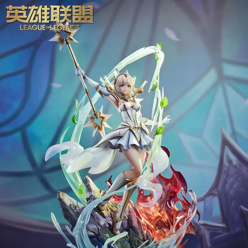 

100% Original League of Legends the Lady of Luminosity Luxanna Crownguard Action Figures PVC Anime Collectible Model Toys