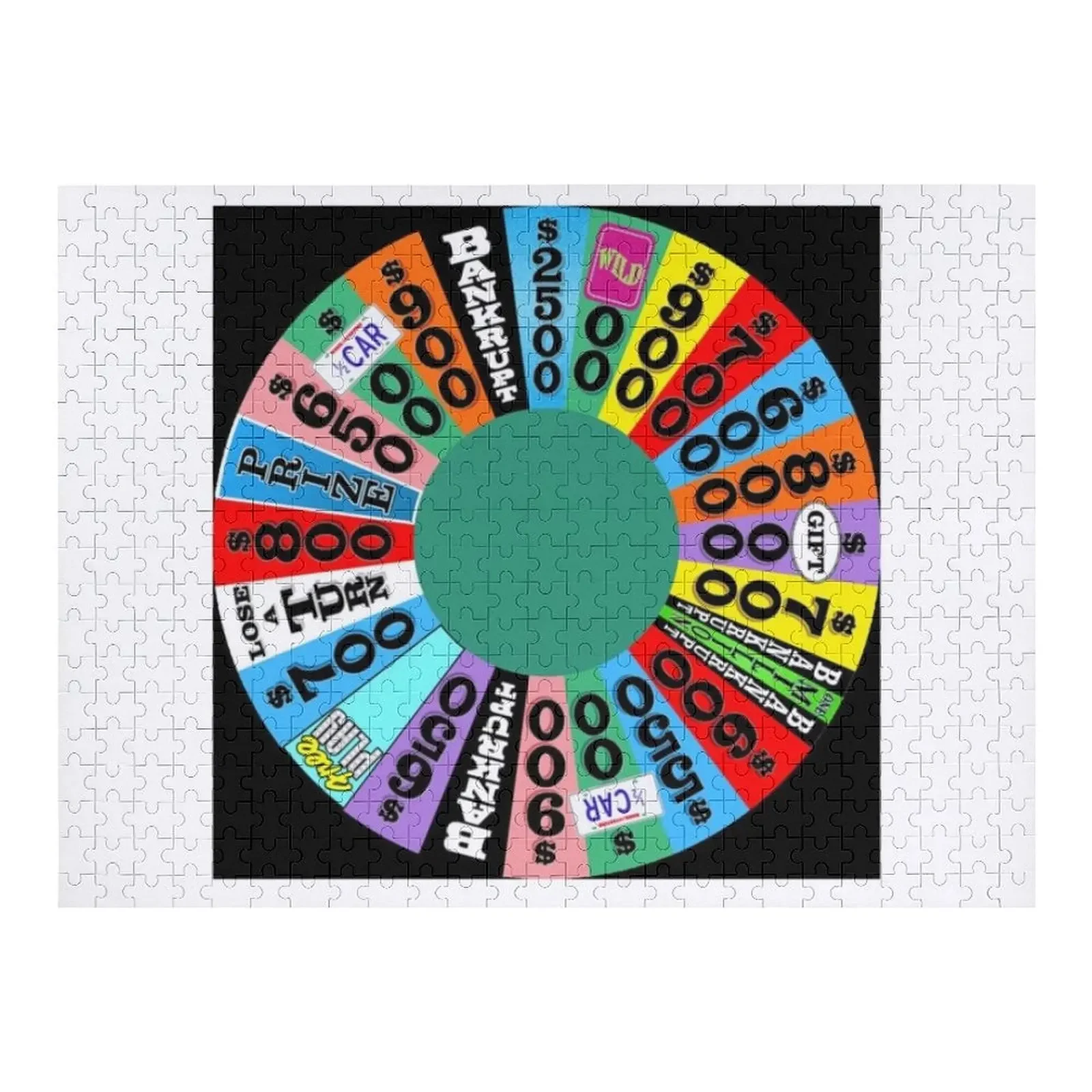 Wheel with prizes, $ amounts Jigsaw Puzzle Animal Photo Custom Toddler Toys Puzzle