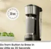 Single Serve Coffee Maker, K Cup Coffee Machine: Compatible with K-Cup Pods and Ground Coffee, Brew 6 to 12oz Cup Drip Coffee 2