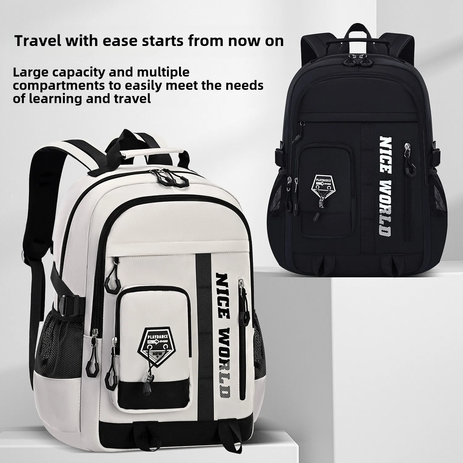 Men's Backpack Oxford Waterproof Backpack Business Computer Bag Leisure Travel Backpack High School Student Backpack mochilas es 1