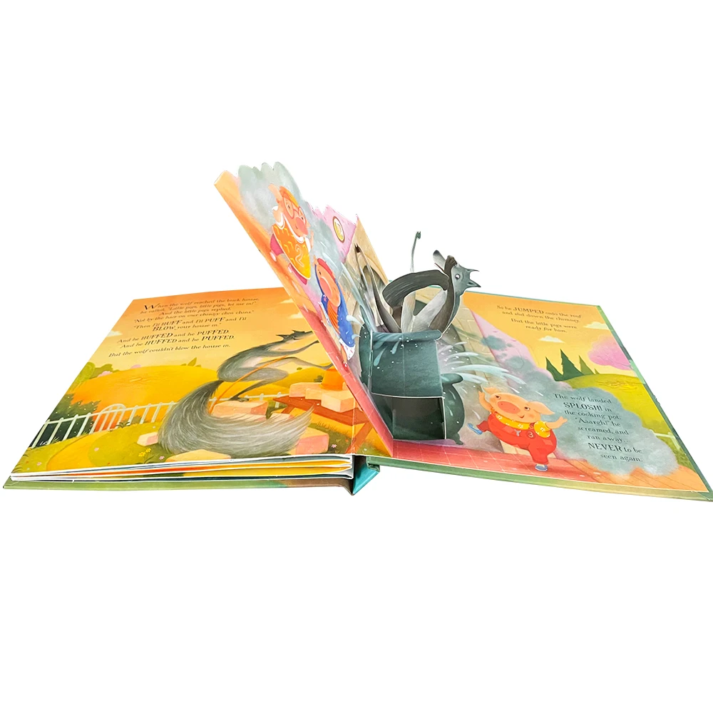 Usborne Pop-Up Three Little Pigs English 3D Flap Picture Books Kids Reading Book baby learn English language Books for Children 4