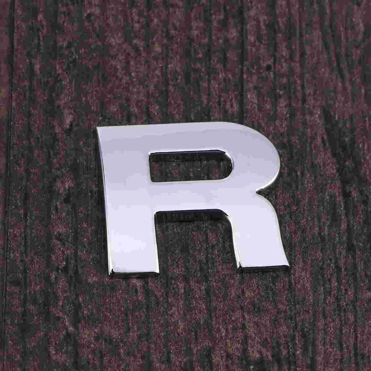 

Car Decor Metallic Alphabet Emblem 3D DIY Badge Decal Raised Adhesive Letters Universal Vehicle Stickers