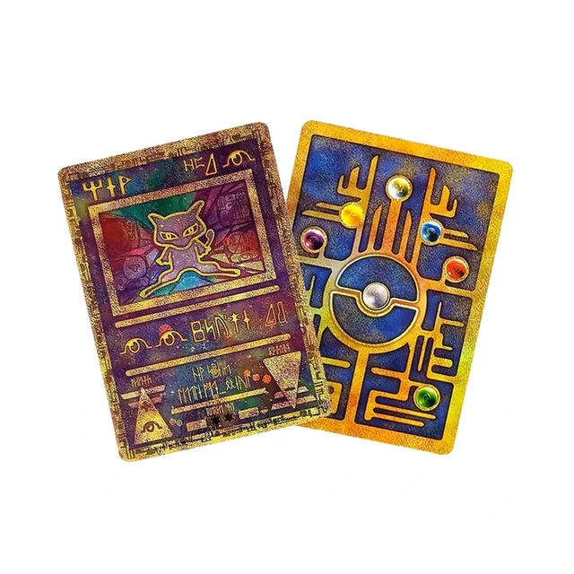 6.3x8.8cm Diy PTCG Mew Collection Card Ancient Times Double-Sided Color Metal Card Mew Classic Limited Anime Cards Gift Toys 4